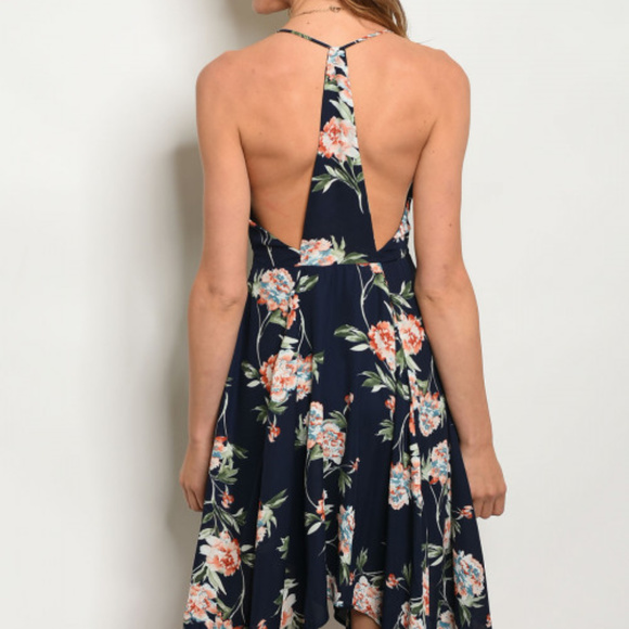 FLORAL SYMMETRICAL DRESS @LAST ONE - Picture 3 of 3